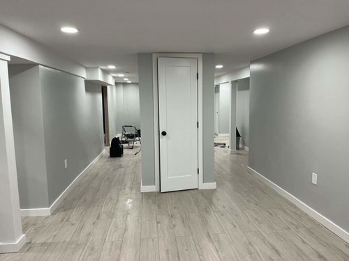 New Providence basement finishing with a wet bar