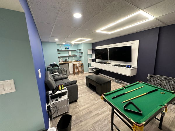 Edison basement remodeling for game room — gallery image 4