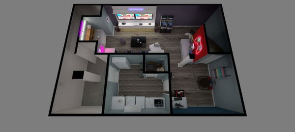 Edison basement remodeling for game room — gallery image 3