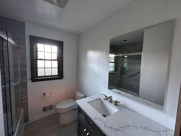 Edison bathroom remodeling with shower enclosure — gallery image 4