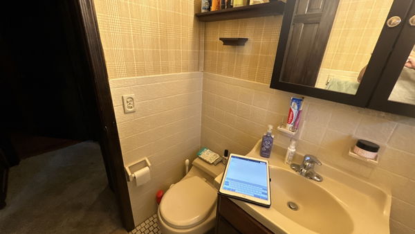 Little Falls bathroom remodeling with marble-look tile — gallery image 5