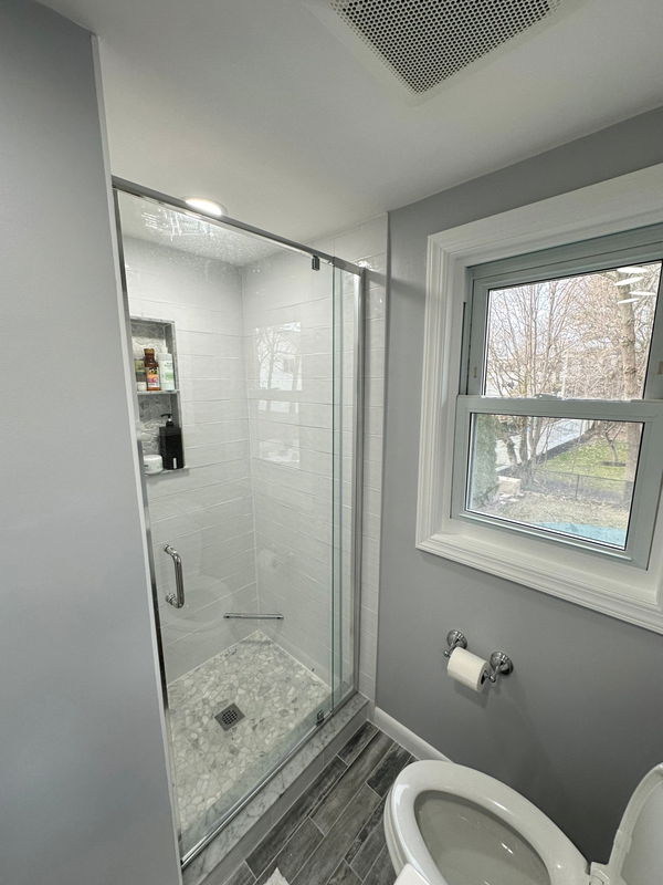 New Providence bathroom renovation with walk-in shower — gallery image 4