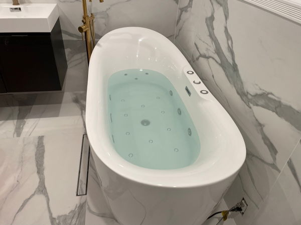 Berkeley Heights master bathroom renovation by Home Concepts Construction