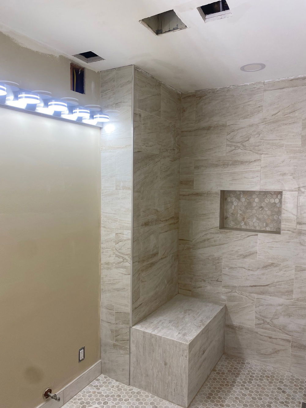 Branchburg bathroom renovation with walk-in shower — gallery image 2