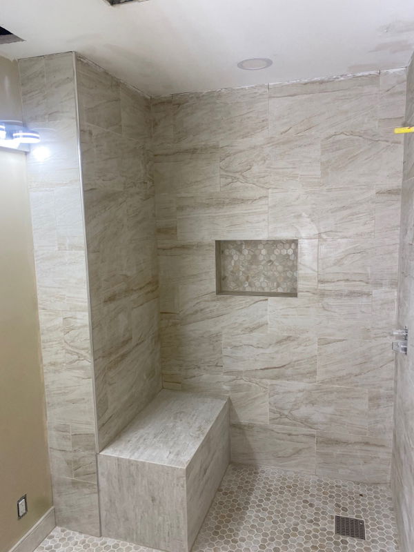 Branchburg bathroom renovation with walk-in shower — gallery image 3