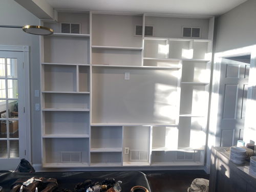 Custom wood built-ins and shelving in Denville