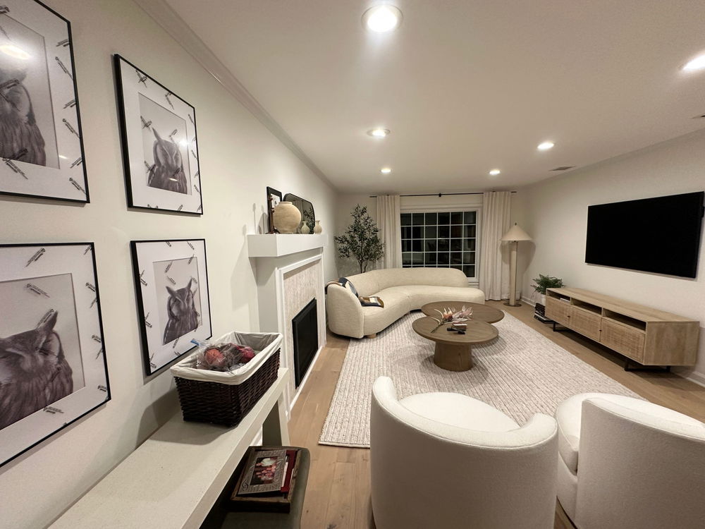 Denville family room and fireplace renovation — gallery image 2