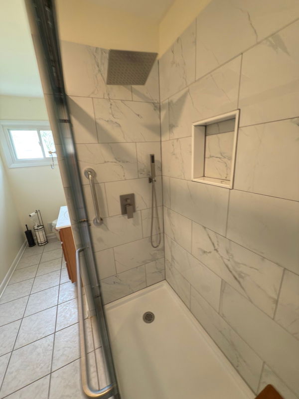 Parlin bathroom shower renovation with tile surround — gallery image 3