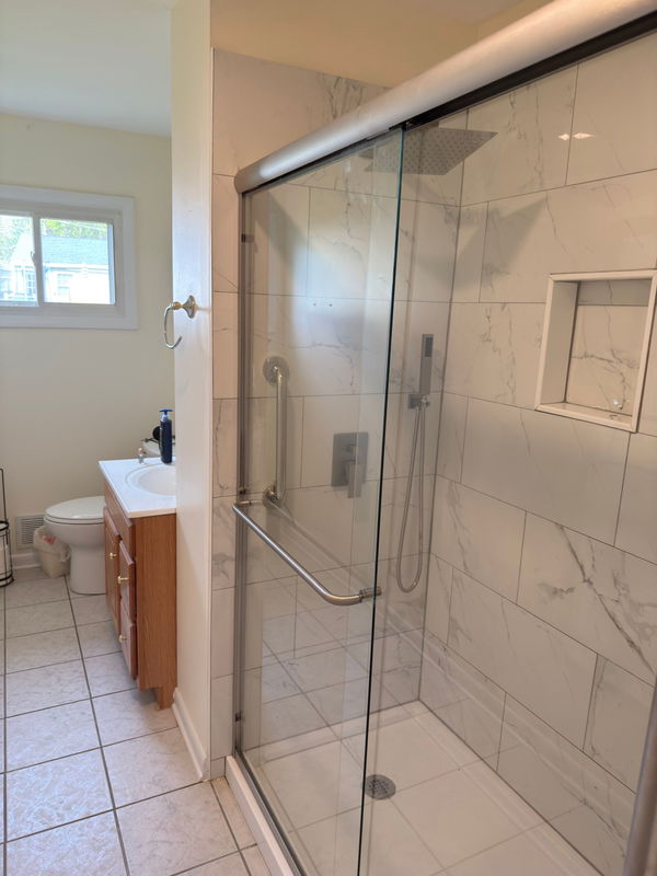 Parlin bathroom shower renovation with tile surround — gallery image 5