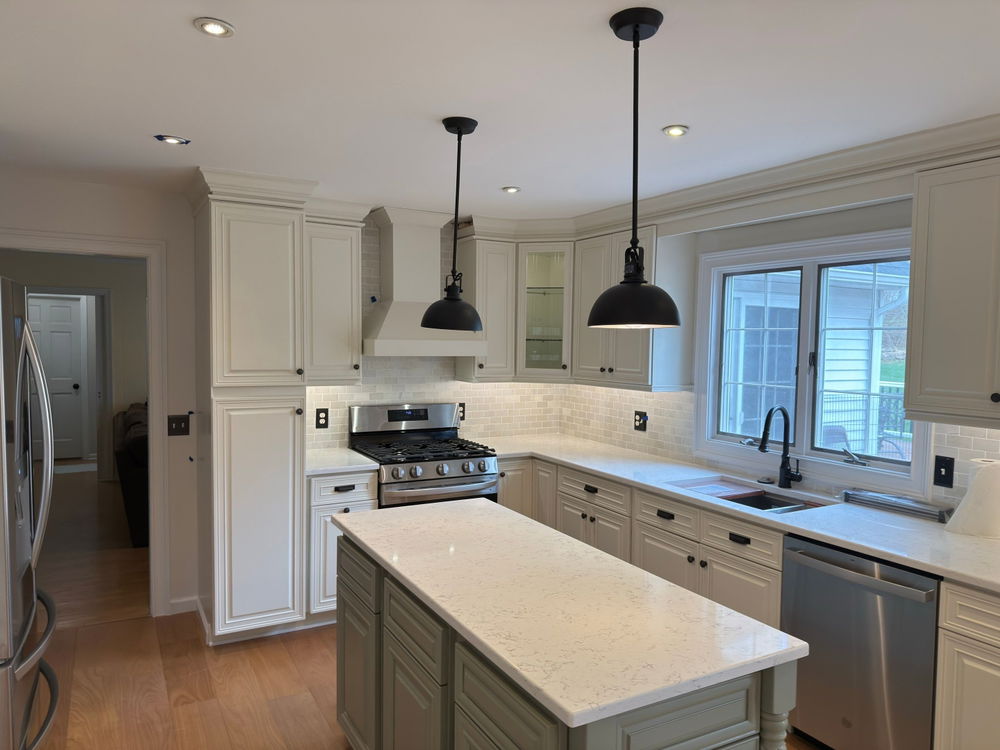 Warren kitchen renovation with light cabinetry — gallery image 2